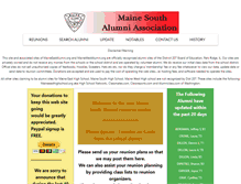 Tablet Screenshot of mainesouthalumni.org